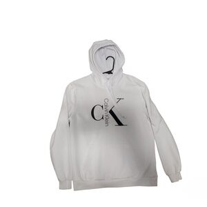 Calvin Klein Men's Black and White Hoodie